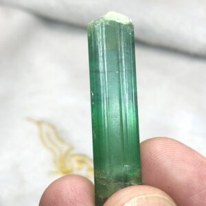 BI COLOR TOURMALINE CRYSTAL CUTTING GRADE AND PECFECT TERMINATED FROM KUNAR  – 10.15 GRAMS (50.7 CTS)  ,44X11X11MM