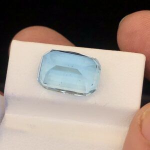 Natural Aquamarine Loose Gemstone SANTA MARIA COLOR NO HEAT 9.45 CTS  SIZE 14.96X1032X8.45MM