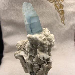 AQUAMARINE CRYSTAL ON MATRIX MINERAL SPECIMEN – 236.08 GRAMS , SIZE 120.35*65.12*41.45MM