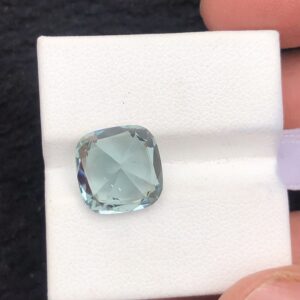 ICE BLUE TOURMALINE PARAIBA COLOUR LOOSE GEMSTONE FROM AFGHANISTAN WEIGHT 6.3 CT SIZE 11.45*11.45*7.4MM