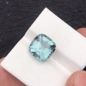 ICE BLUE TOURMALINE PARAIBA COLOUR LOOSE GEMSTONE FROM AFGHANISTAN WEIGHT 6.3 CT SIZE 11.45*11.45*7.4MM