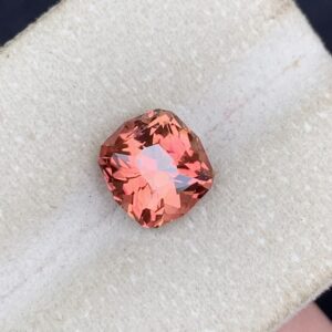 tourmaline gemstone loose orange color WEIGHT 3.3 carats size 8.8×8.3×6.8mm