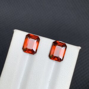 Mandarin Garnet gemstone loose stone weight 5.4 carats Dimensions: 9.2x7x4.3mm